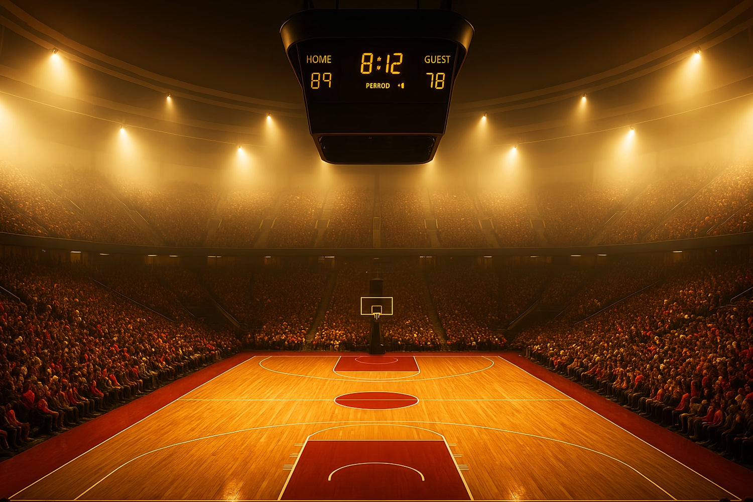 Basketball-Studiohintergründe Vollbesetzte Arena Basketballplatz Sport-Studiohintergründe LXX59-326