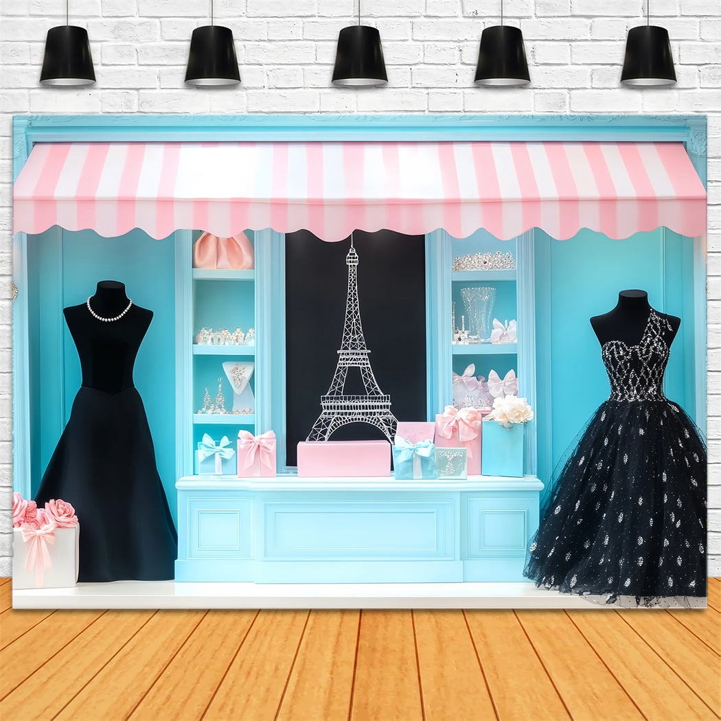 Paris-Ladenhintergründe Paris-Boutique Modeauslage Paris-Hintergründe LXX59-36