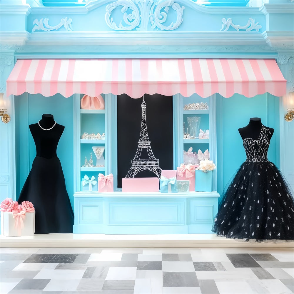 Paris-Ladenhintergründe Paris-Boutique Modeauslage Paris-Hintergründe LXX59-36