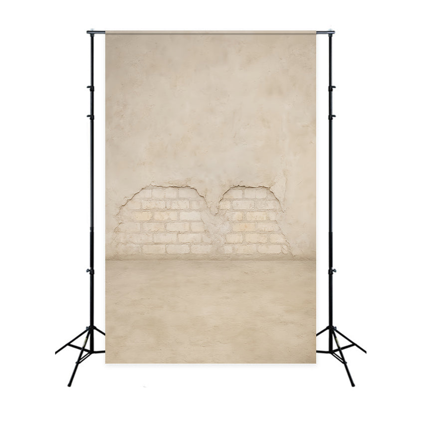 Betonwand-Fotohintergrund Helle Ziegel Vintage-Textur Schulporträt-Fotohintergrund LXX59-422