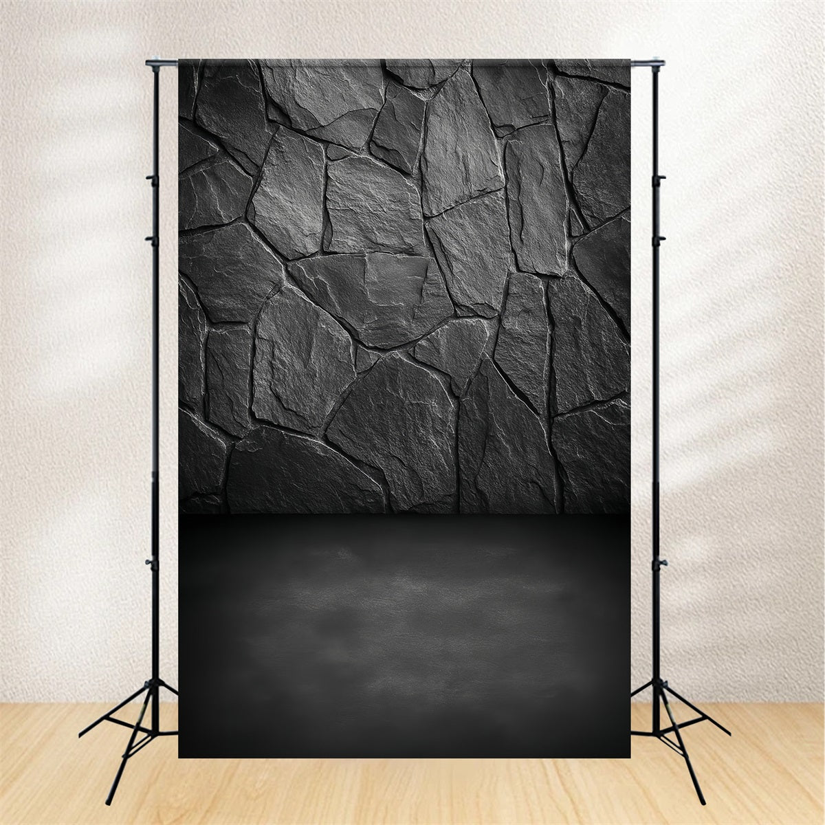Betonwand-Fotohintergrund Dunkle Schieferstein-Struktur Porträt-Studiohintergründe LXX59-428