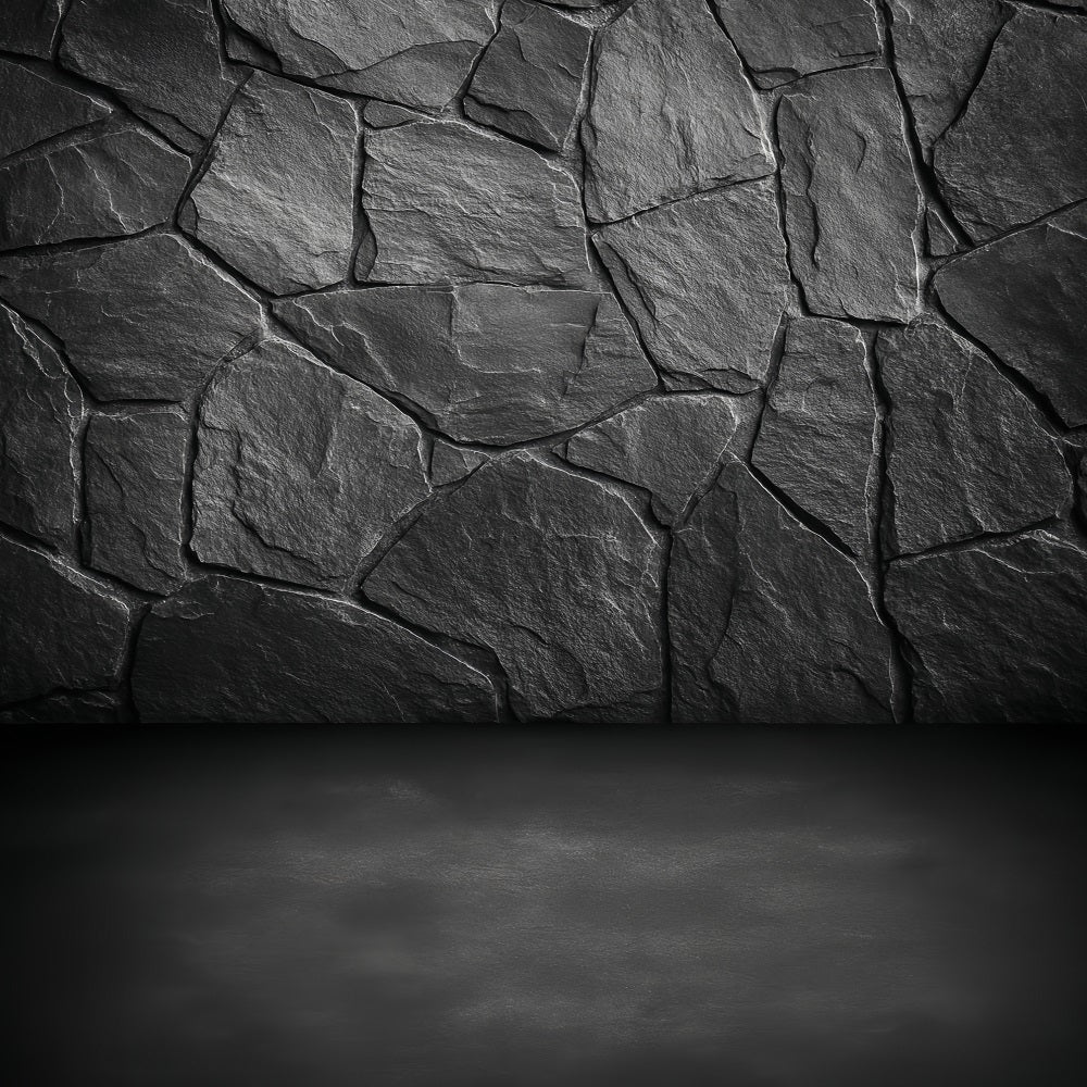 Betonwand-Fotohintergrund Dunkle Schieferstein-Struktur Porträt-Studiohintergründe LXX59-428