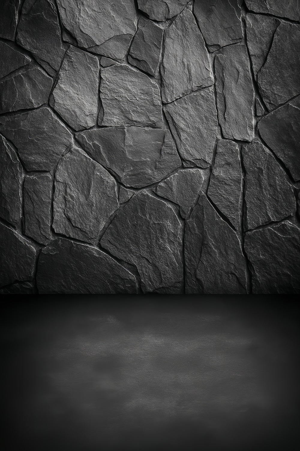 Betonwand-Fotohintergrund Dunkle Schieferstein-Struktur Porträt-Studiohintergründe LXX59-428
