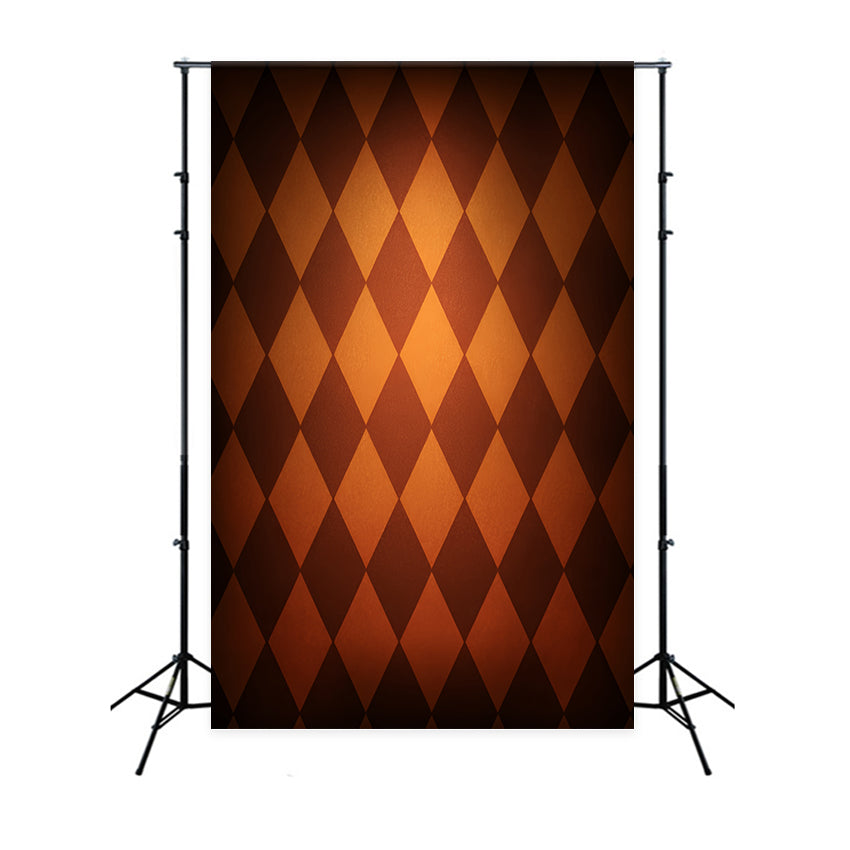 Professioneller Porträt-Fotohintergrund Bernsteinfarbenes Rautenmuster Textur Porträt-Studiohintergründe LXX59-439