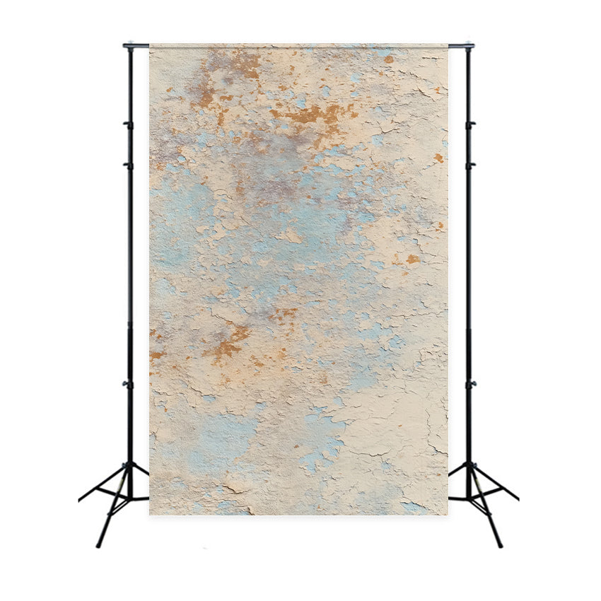 Porträt-Studiohintergründe Abblätternde blaue rustikale Struktur Porträt-Studio-Fotohintergrund LXX59-447