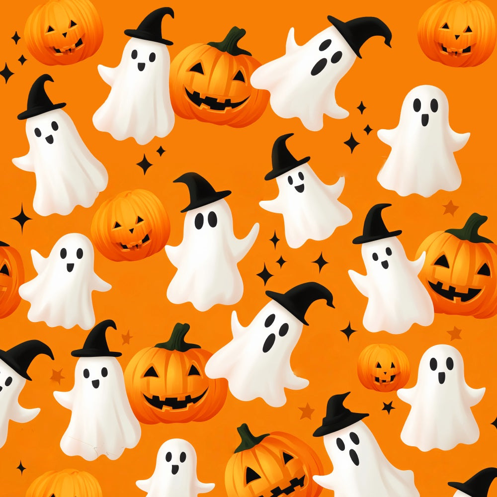 Geister Fotohintergrund Kürbis Geister-Musterdesign Halloween-Fotohintergrund LXX59-88