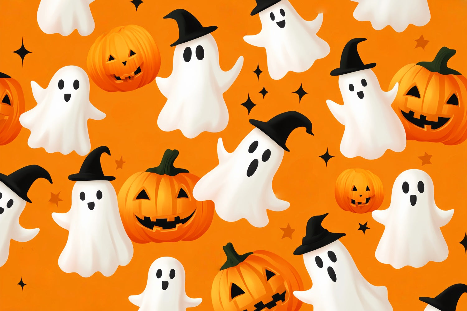 Geister Fotohintergrund Kürbis Geister-Musterdesign Halloween-Fotohintergrund LXX59-88
