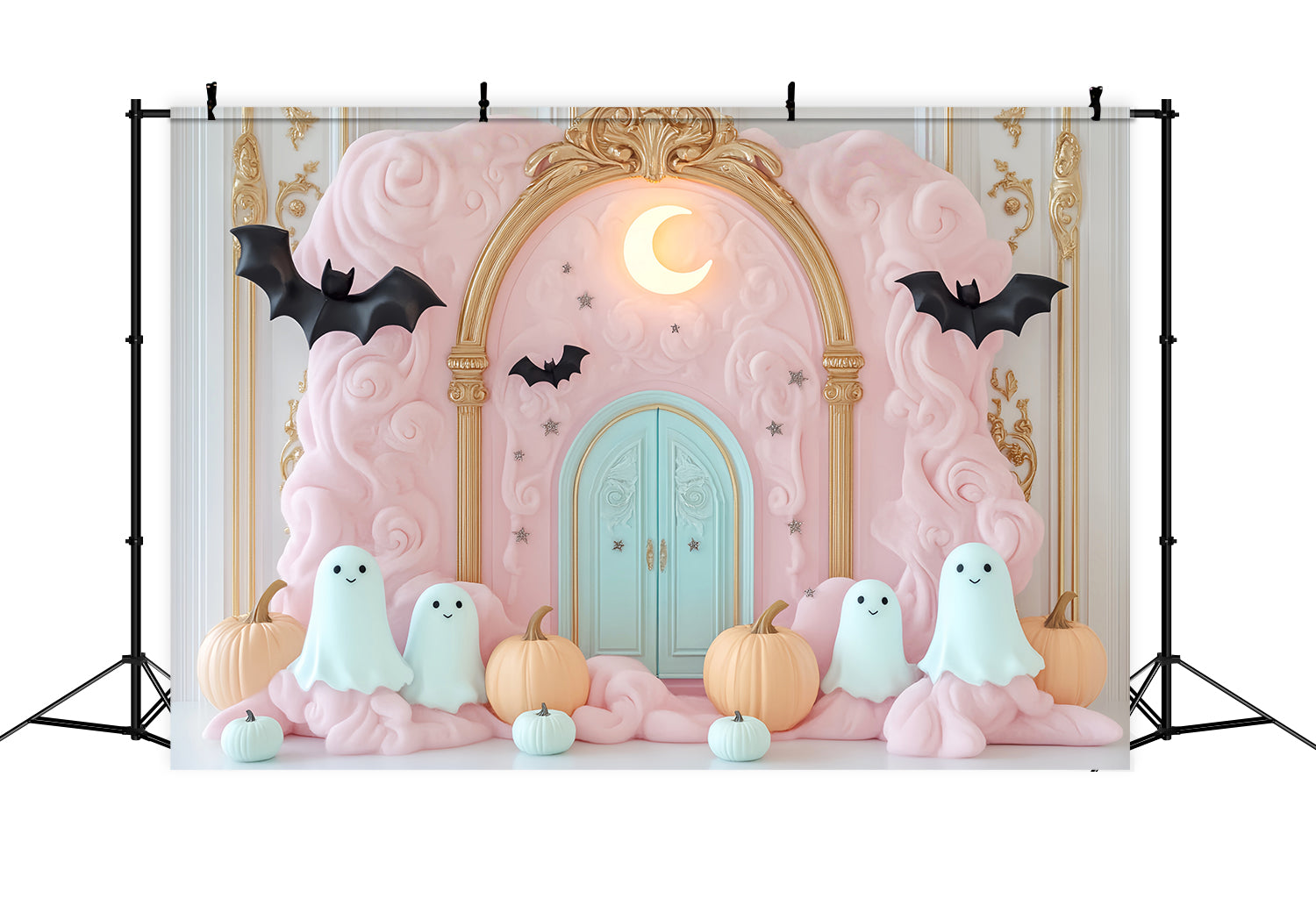 Halloween Geister Fotohintergrund Rosa Wolke Geist Eingang Halloween Fotohintergrund-Ideen LXX59-90