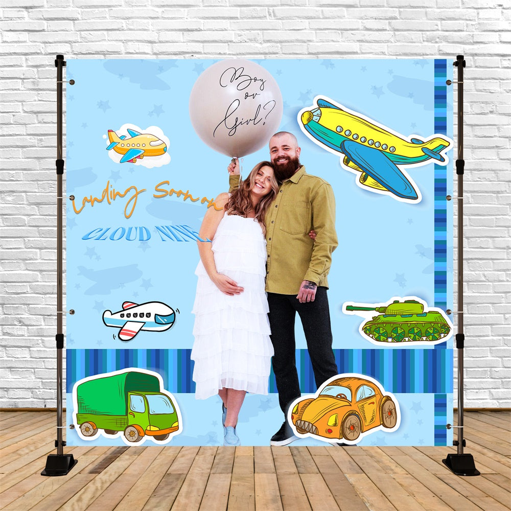 Baby Shower Fotokulisse Sky Journey Individuell gestaltete Kulisse LXX6-234