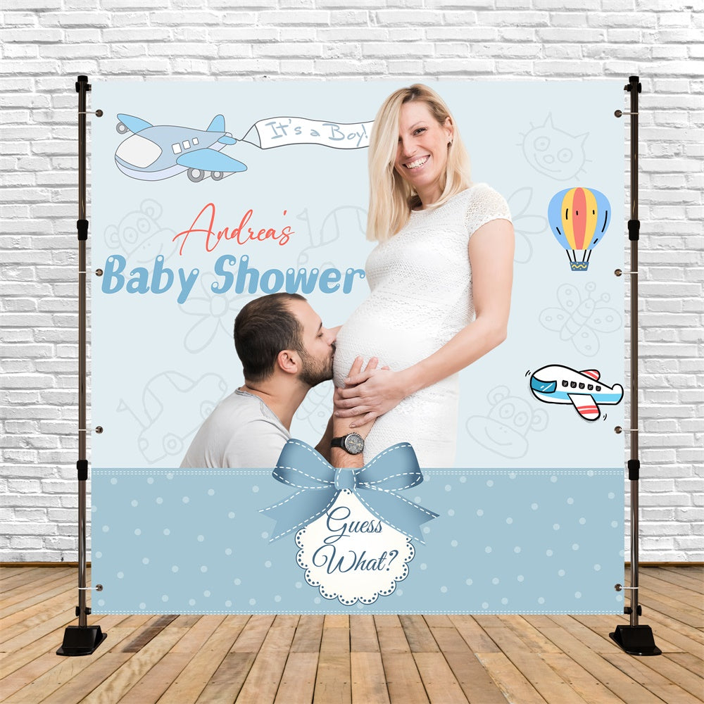 Baby Shower Backdrops Wolke Soft Love Personalisierter Hintergrund LXX6-235