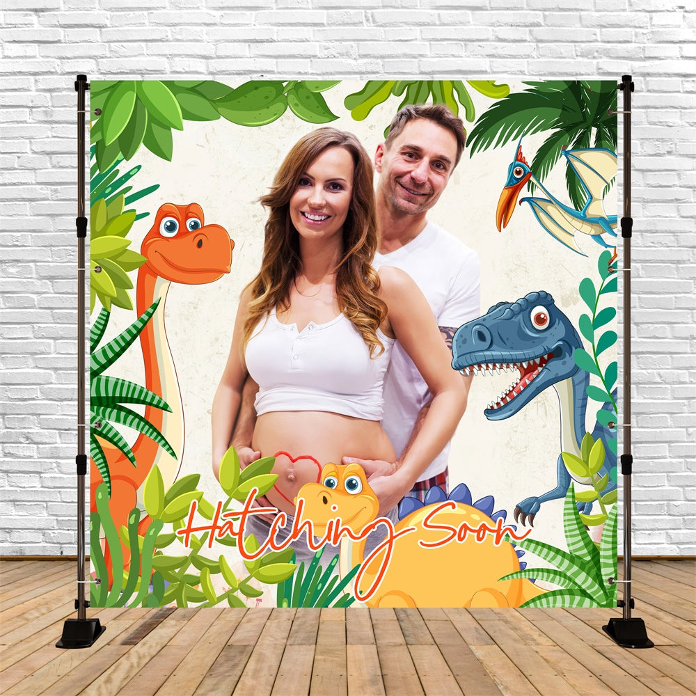 Backdrops für Baby Shower Dino Dschungel Bash Individueller Hintergrund LXX6-236