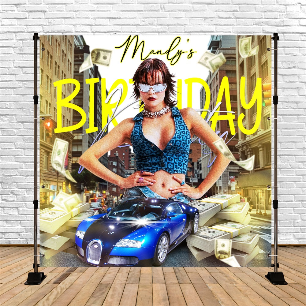 Personalisierte Kulisse für Geburtstag Street Luxe Bash Kulisse LXX6-63