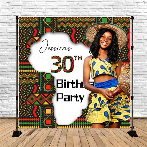30. Geburtstag Backdrop Lebendige Kultur Custom Birthday Backdrop LXX6-78