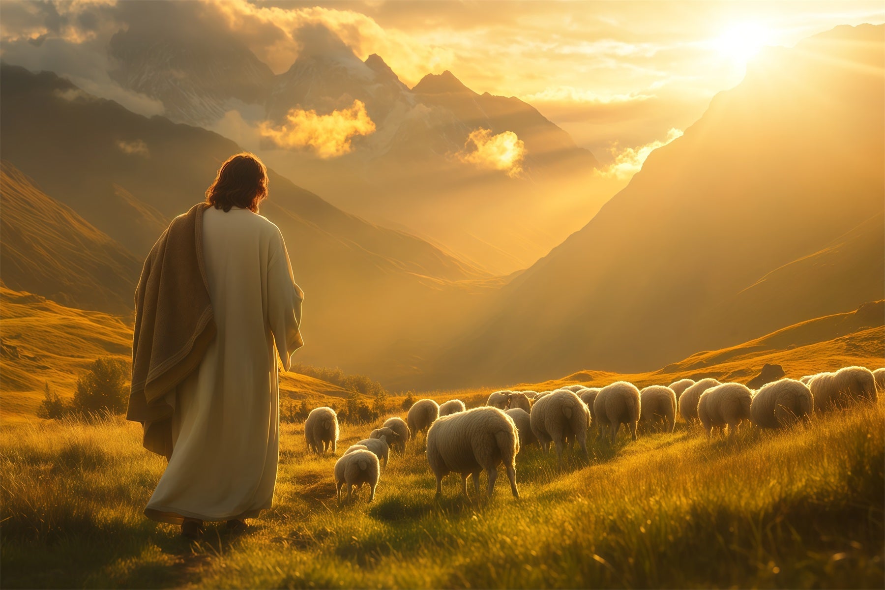 Religiöse Oster-Hintergründe Talglühen Er ist auferstanden Oster-Fotohintergrund LXX61-145