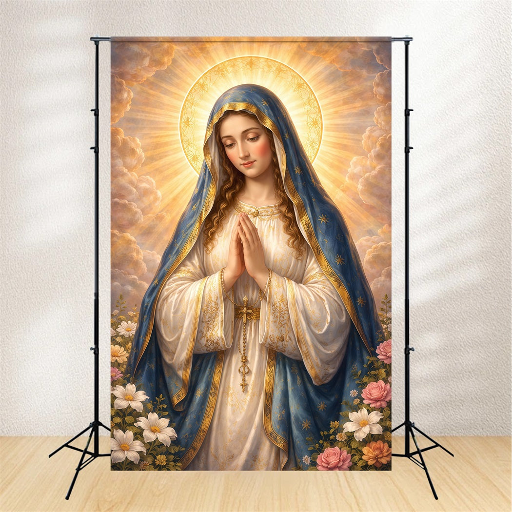 Religiöse Oster-Hintergründe Er ist auferstanden Jungfrau Maria Oster-Hintergrundideen LXX61-146