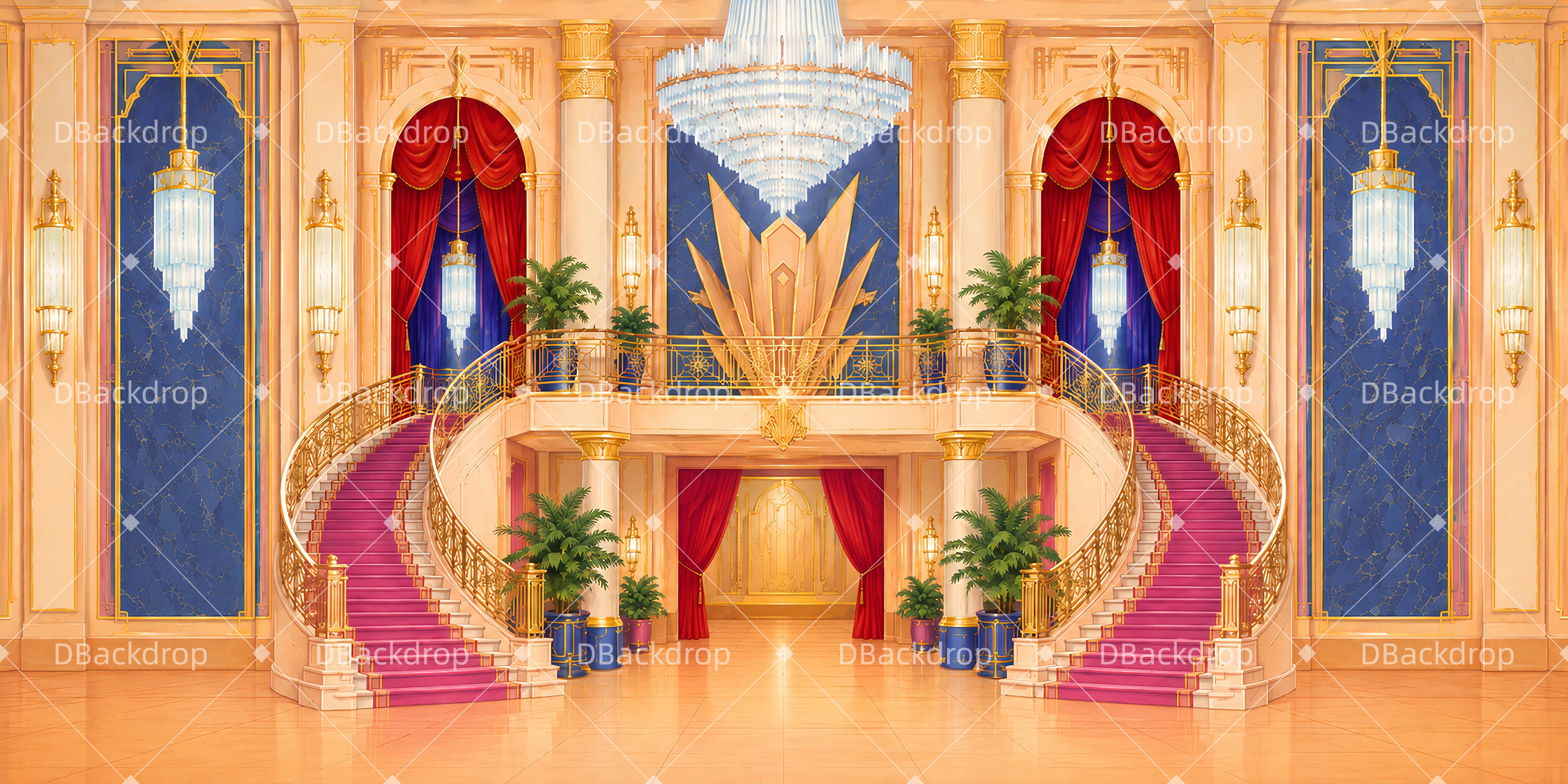 Festlicher Ballsaal im Herrenhaus Kulisse für Tanzshows LXX65-T106