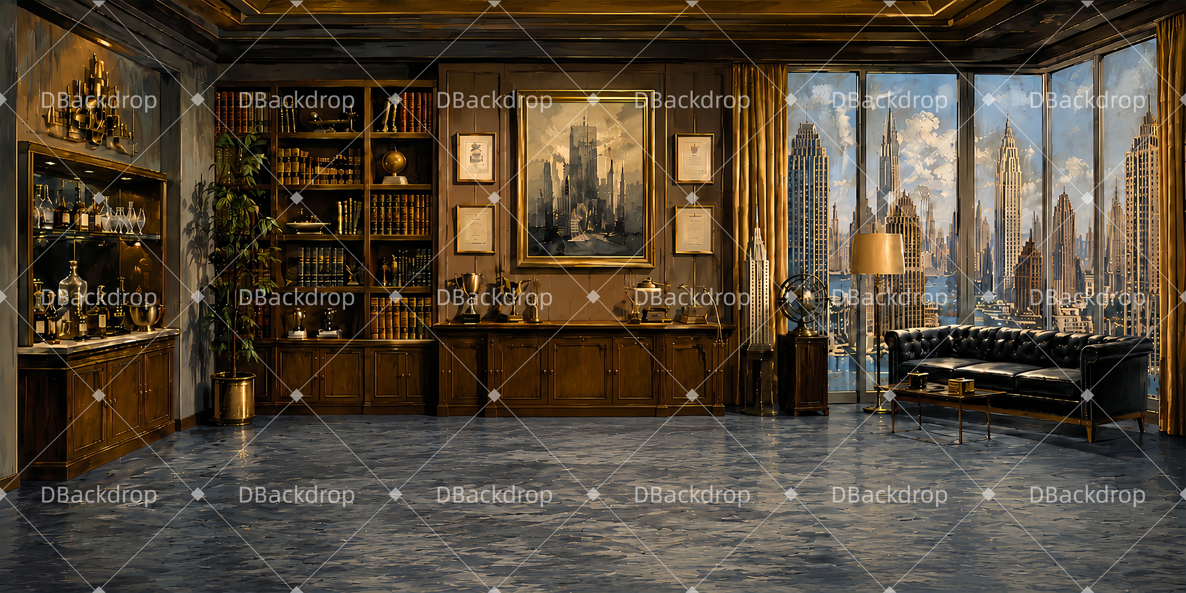 Präsidentenbüro Theater Bühnenhintergrund Günstige Bühnenkulisse LXX65-T33