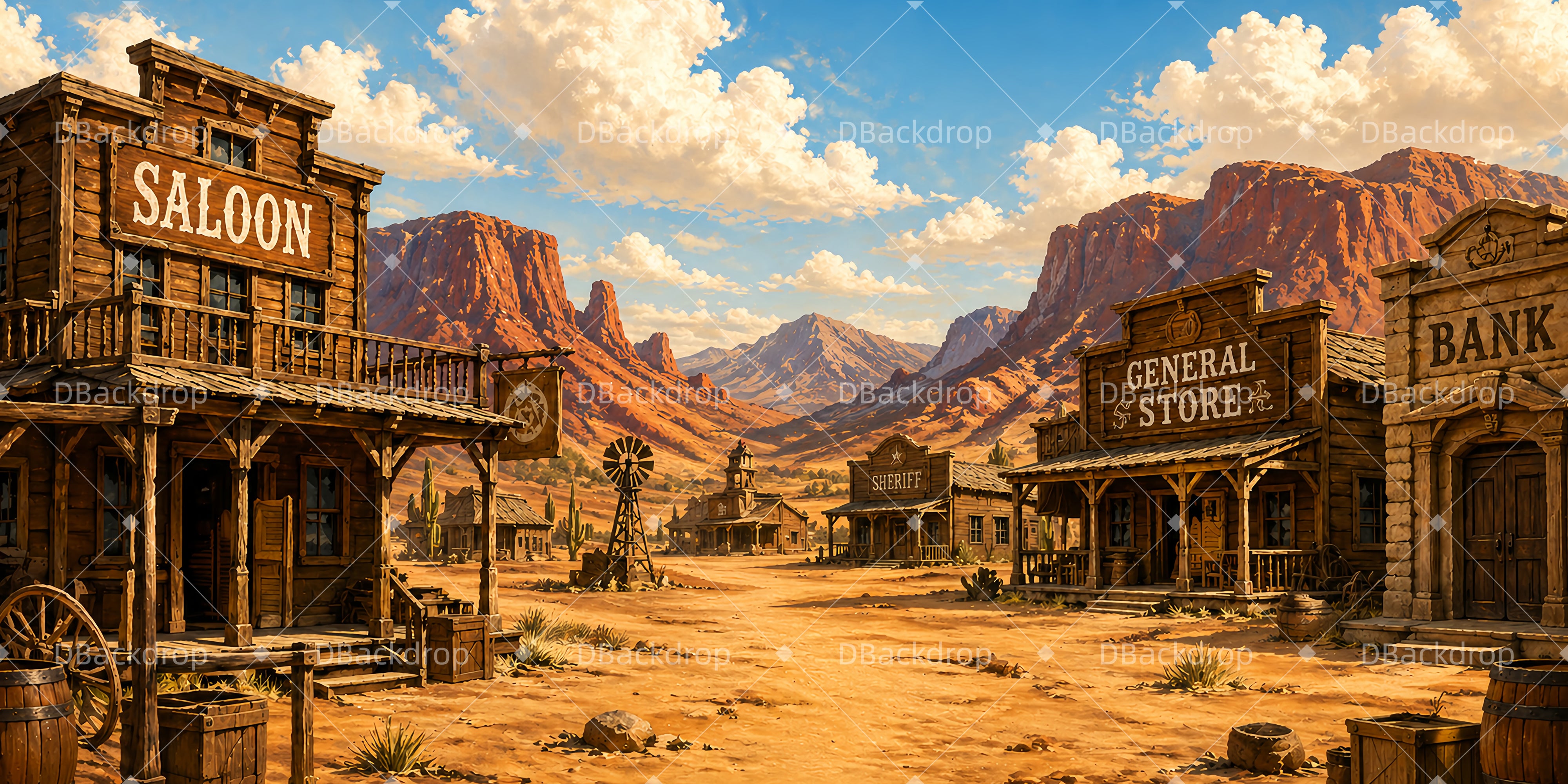 Western Hintergrund Old West Canyon VBS Scuba Hintergrund LXX65-T4