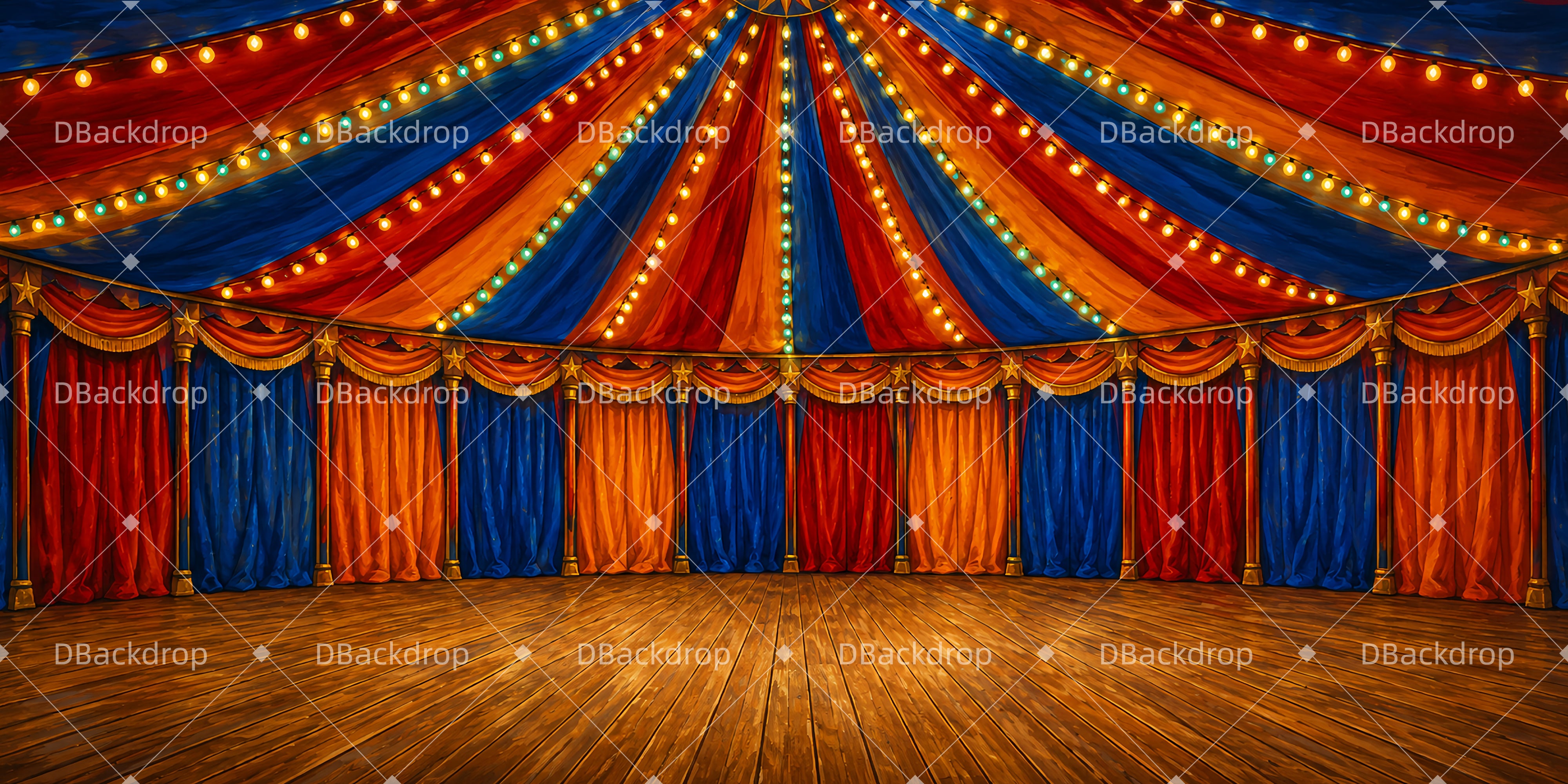 Zirkus Bühnenhintergrund Zirkusinnenraum für Theaterstück LXX66-T87