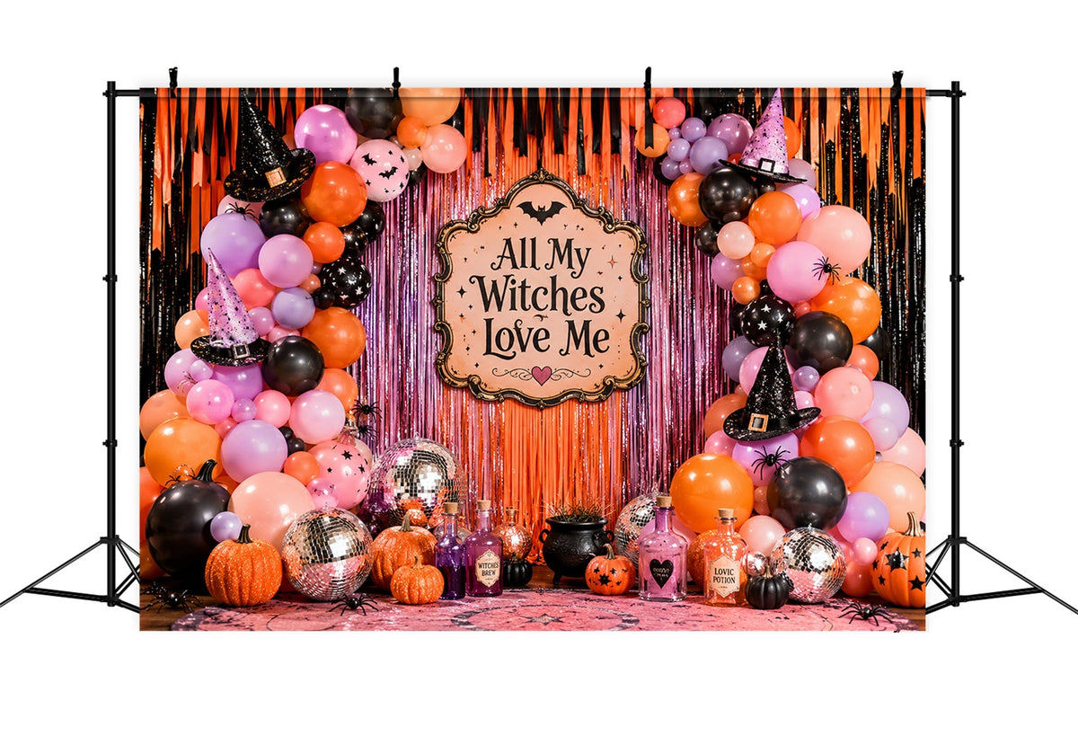 Halloween-Fotohintergrund Hexen-Ballon-Party-Hintergrund Halloween LXX67-193