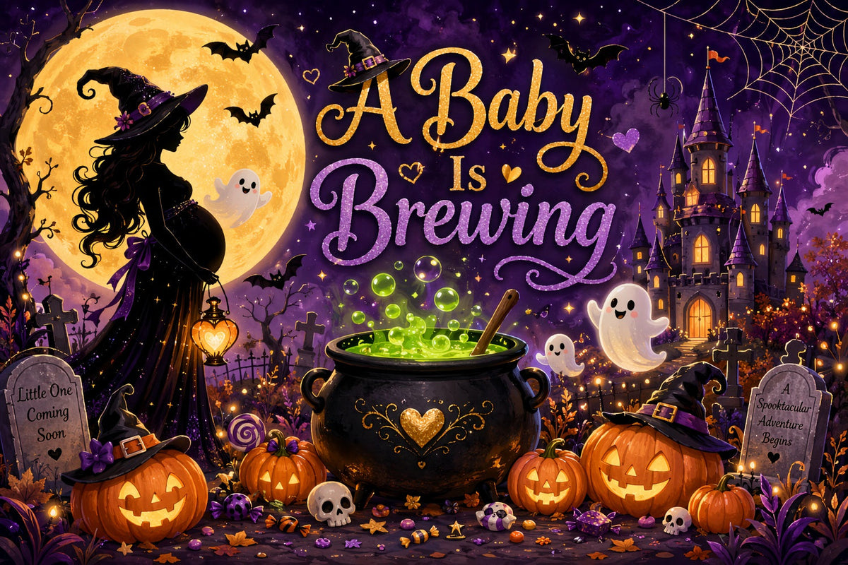 Halloween-Babyparty-Hintergrund Baby-Hexe-Braufeier-Fotografie Halloween-Hintergrund LXX67-195