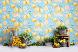 Zitronen Pflanzen Dekorations Fotografie Hintergrund M-34