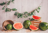 Sommer Wassermelonen Holz Fotokabinen Hintergrund M-41