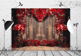 Valentinstag Rote Rose Liebe Wandhintergrund M1-03