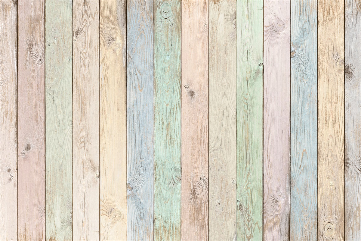 Ostern Multi-Color Holzplatte Backdrop M1-16