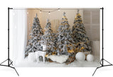 Weihnachtsbaum Elch Dekoration Fotografie Hintergrund M10-06