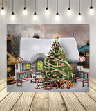 Candy Lebkuchenhaus Weihnachtshintergrund M10-47