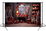 Weihnachtsbaum Geschenke Backdrop für Fotografie M10-51