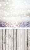 Glitter Bokeh Holzboden Weihnacht Hintergrund M10-76