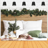 Weihnachten Kopfteil dekoriert Schlafzimmer Hintergrund M11-35