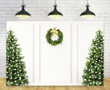 Weihnachten Kopfteil Retro Weiße Wand Hintergrund M11-40