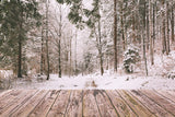 Winter-Schnee-Wald-Landschaft-Holz-Kulisse M11-73