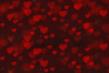 Valentinstag bedeckt rotes Herz Halo verstreut Szene romantische Kulisse M12-06
