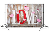 Valentinstag Holzwandpaneel Liebesbrief Dekoration geteiltes Herz Hintergrund M12-27