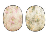 Zusammenklappbare elegante Vintage rosa/gelbliche Rosenknospe doppelseitige Kulisse 1.5x2m M12-49