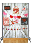 Valentinstag Herz dekorative Wand romantischen Text Scheunentor Hintergrund M12-51