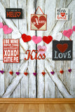 Valentinstag Herz dekorative Wand romantischen Text Scheunentor Hintergrund M12-51