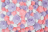 Frühling Romantisch Rosa Lila Weiß Papier Ausschnitt Blume Hintergrund M2-12