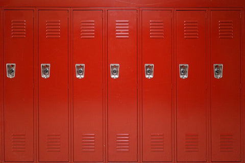 Roter High School Schließfach Fotohintergrund M5-112
