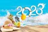 2023 Sommer Strandparty Reise Hintergrund M5-126