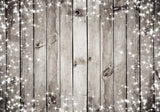 Retro Holz Wand Schneeflocke Sterne Hintergrund M6-153