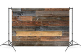 Rustikaler Fotohintergrund mit Alter Holzbodenstruktur M6-70