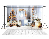 Weihnachtslaterne Fenster Dekoration Hintergrund M6-83
