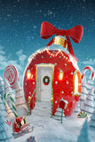 Weihnachten Candy Cup House Fotografie Hintergrund M7-32