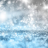 Wintereis Fallender Schneeflocken Fotohintergrund M7-45
