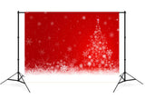 Schneeflocken-Weihnachtsbaum-Fotoautomaten Hintergrund M7-50